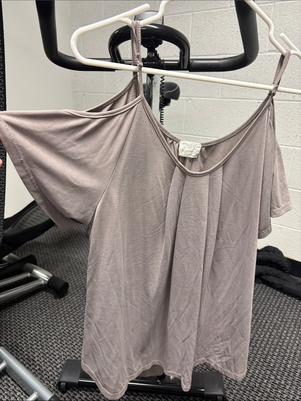 Sienna Sky Mauve Cold-Shoulder Camisole Top